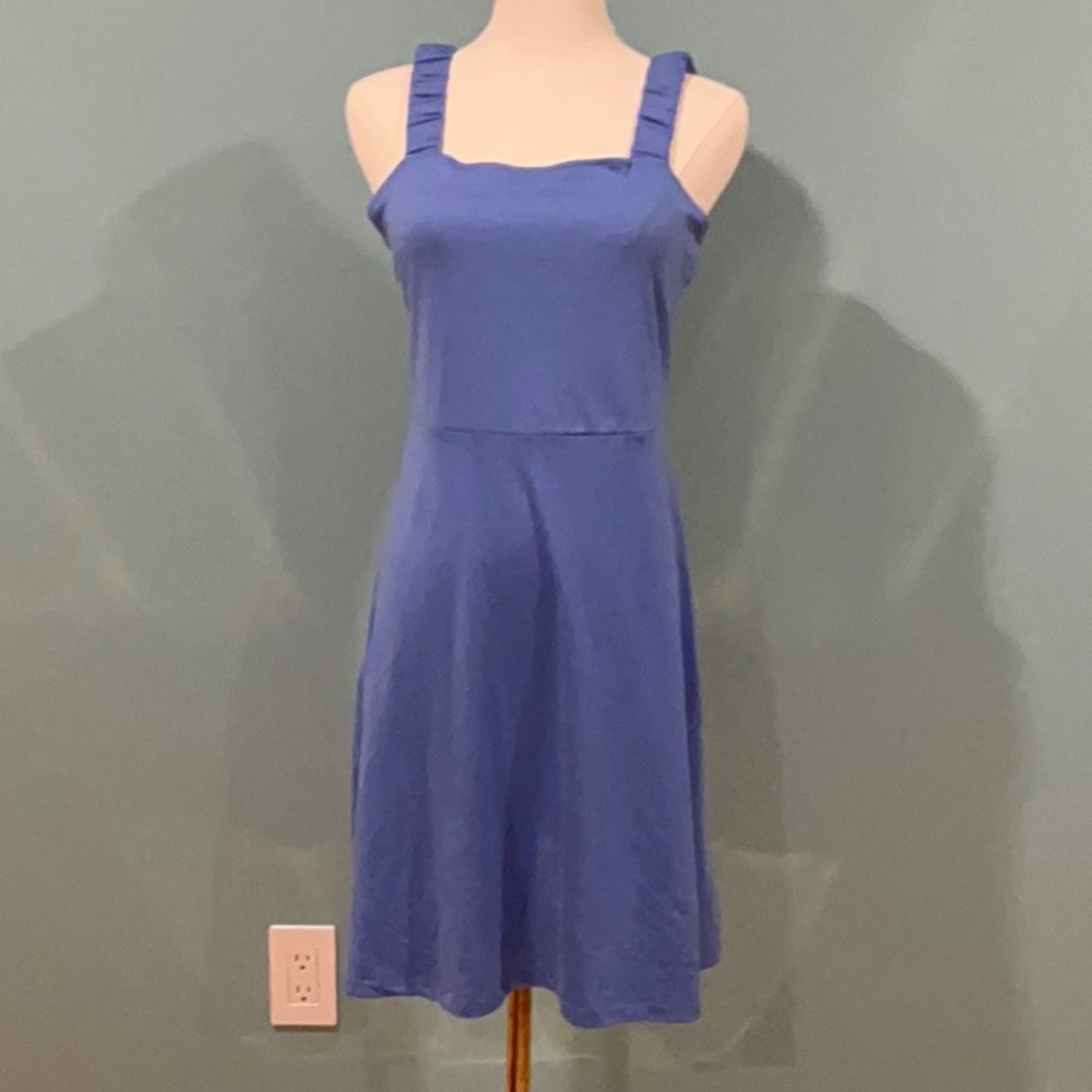 Elegant Blue Sleeveless Dress